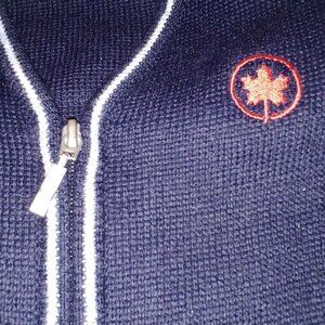 Air Canada Sweater Cardigan Ladies RG XL 50% Wool